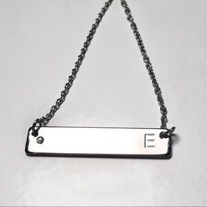 ✨ Silver “E” Necklace✨